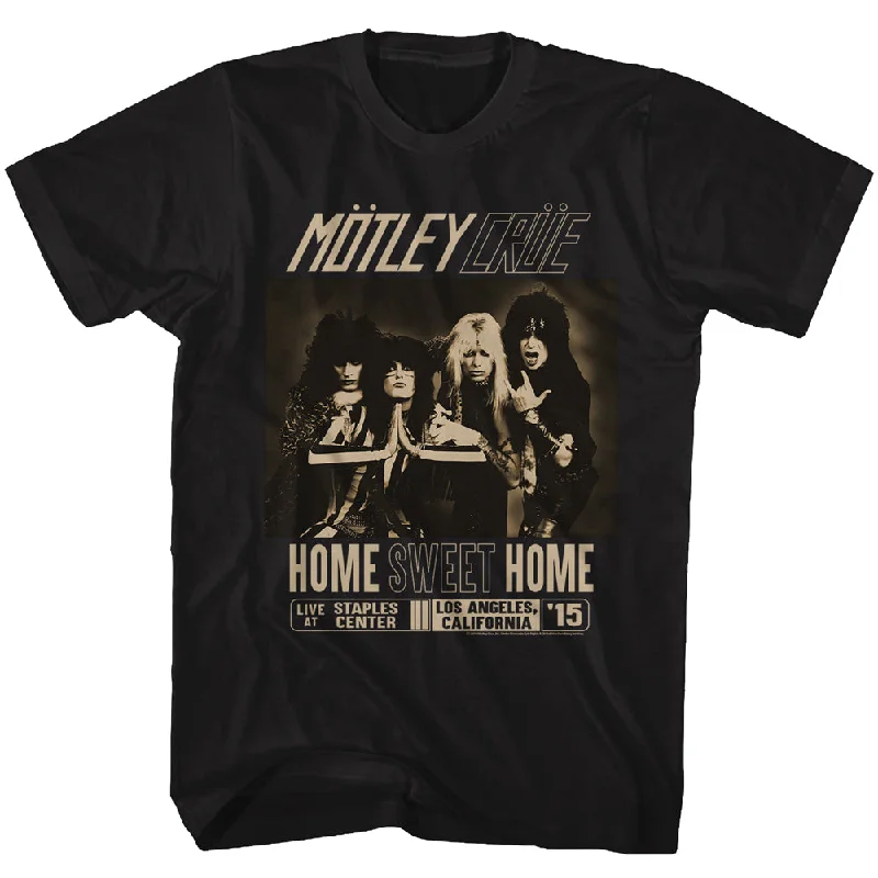 Motley Crue Home Sweet Home Adult Black Tall Shirt