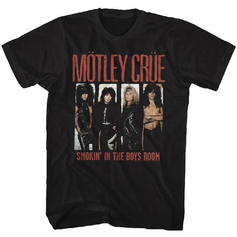 Motley Crue Smokin in the Boys Room Adult Black Tall Shirt