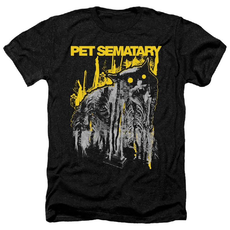 Pet Sematary Heather T-Shirt Decayed Cat Black Tee