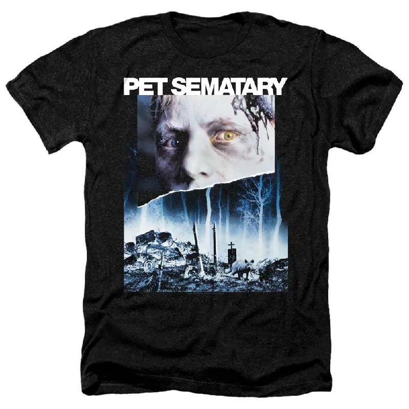 Pet Sematary Heather T-Shirt Movie Poster Black Tee