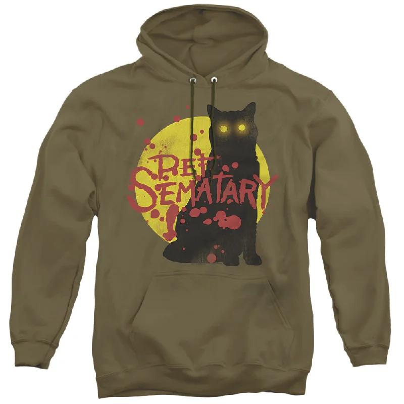 Pet Sematary Hoodie Glowing Eyes Cat Military Hoody