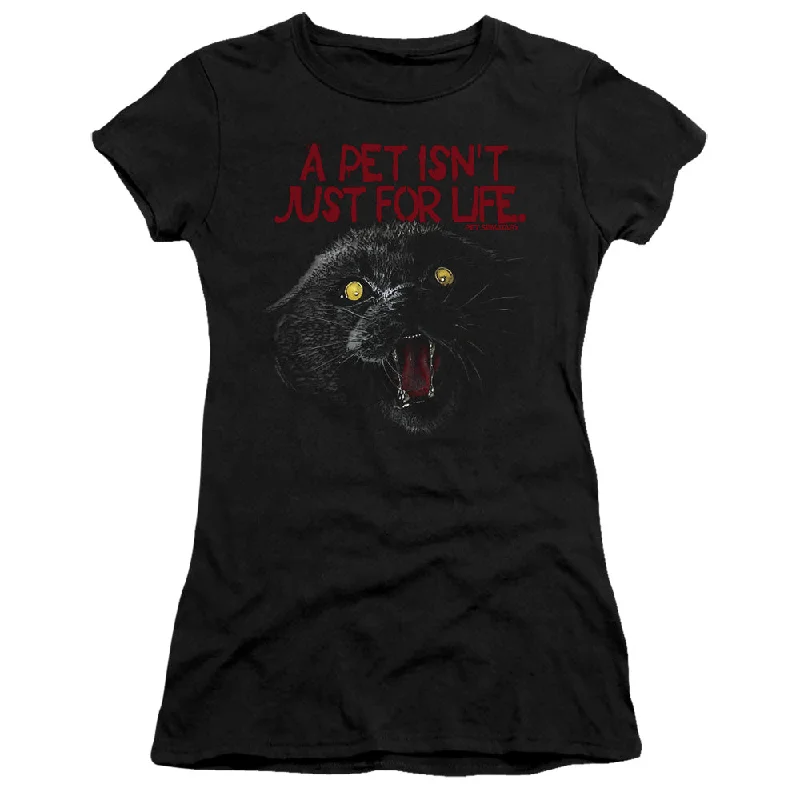 Pet Sematary Juniors T-Shirt Pet Isn't For Life Black Premium Tee