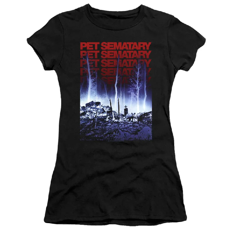 Pet Sematary Juniors T-Shirt Repeat Black Premium Tee