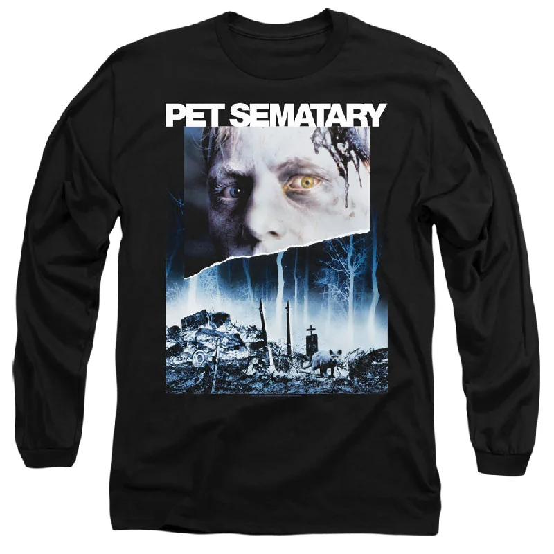 Pet Sematary Long Sleeve T-Shirt Movie Poster Black Tee