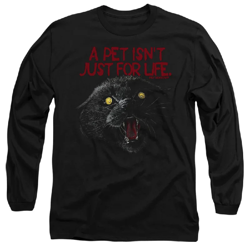 Pet Sematary Long Sleeve T-Shirt Pet Isn't For Life Black Tee