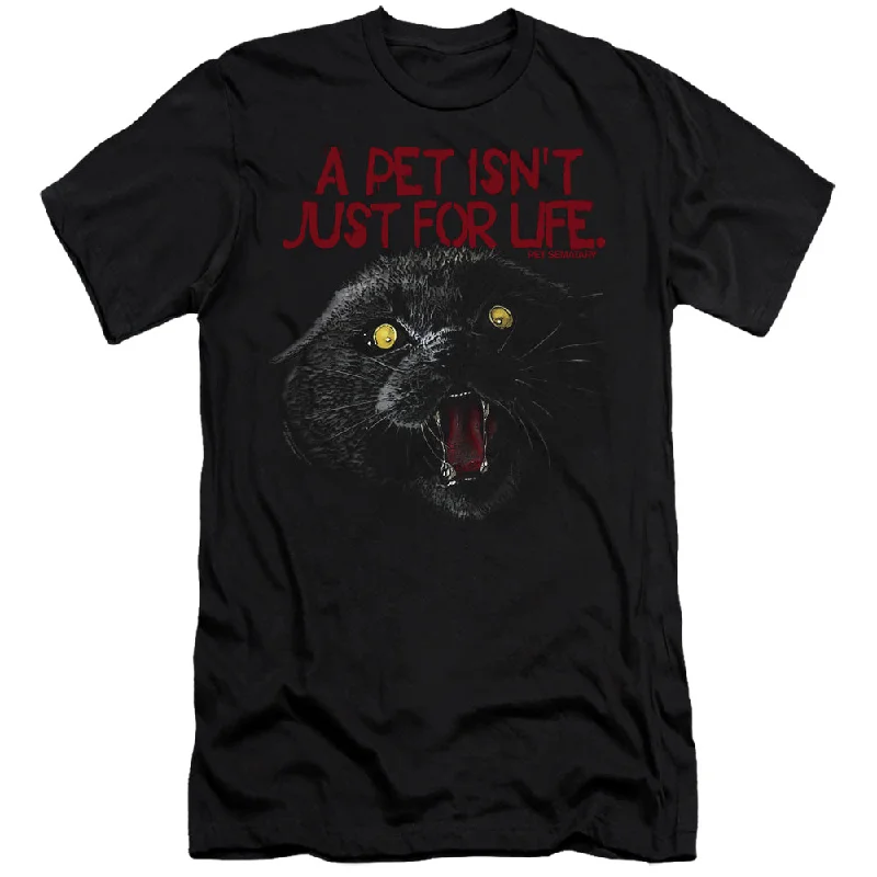 Pet Sematary Premium Canvas T-Shirt Pet Isn't For Life Black Tee