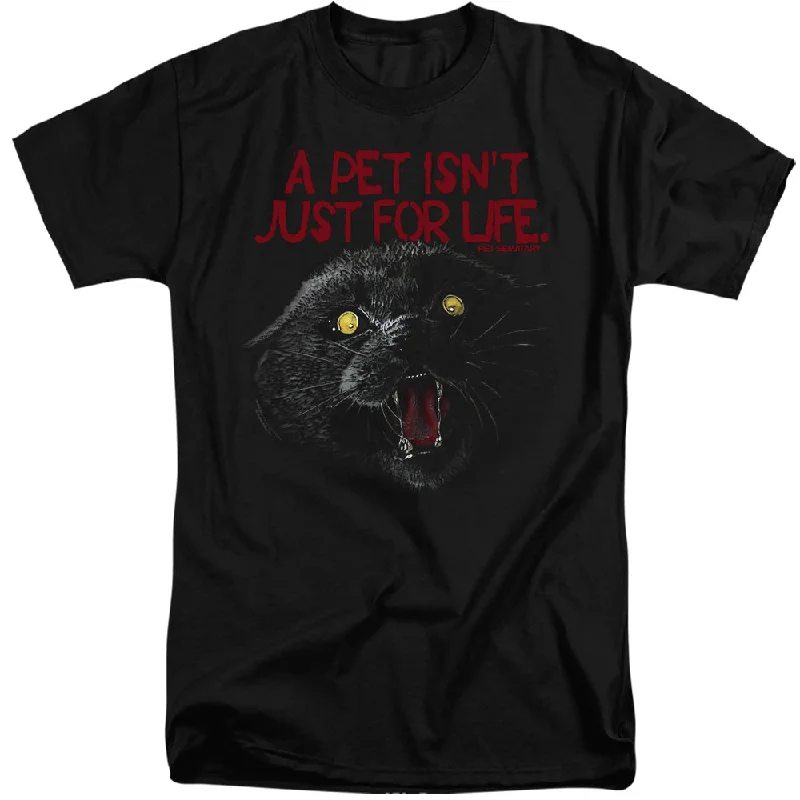 Pet Sematary Tall T-Shirt Pet Isn't For Life Black Tee