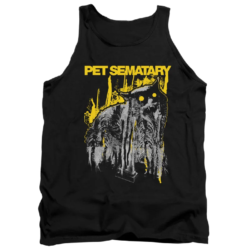 Pet Sematary Tanktop Decayed Cat Black Tank