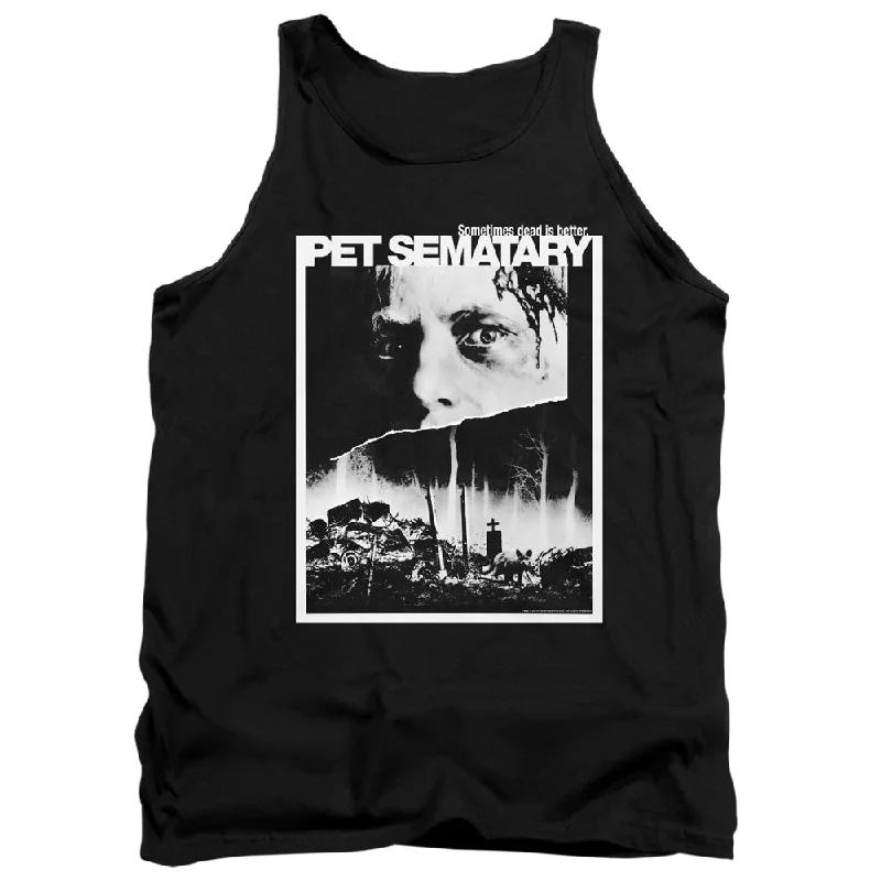 Pet Sematary Tanktop Movie Poster Artwork Black Tank