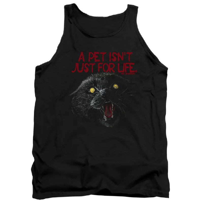 Pet Sematary Tanktop Pet Isn't For Life Black Tank