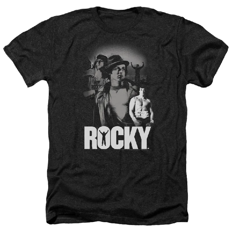 Rocky Heather T-Shirt Champion Collage Black Tee