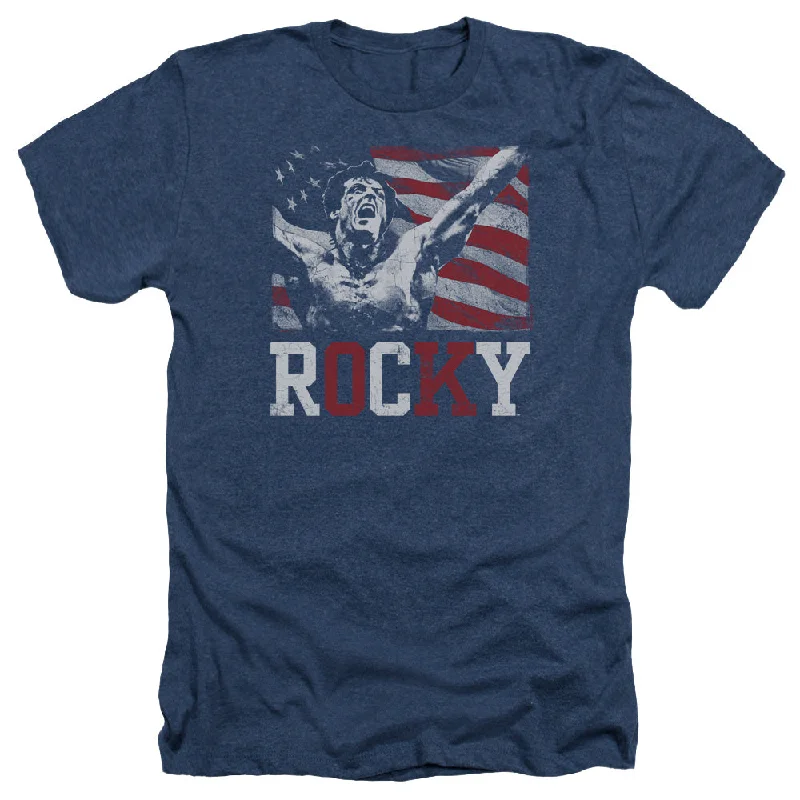 Rocky Heather T-Shirt Flag Champion Navy Tee