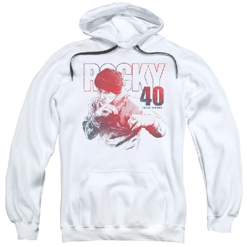 Rocky Hoodie 40 Years Strong White Hoody