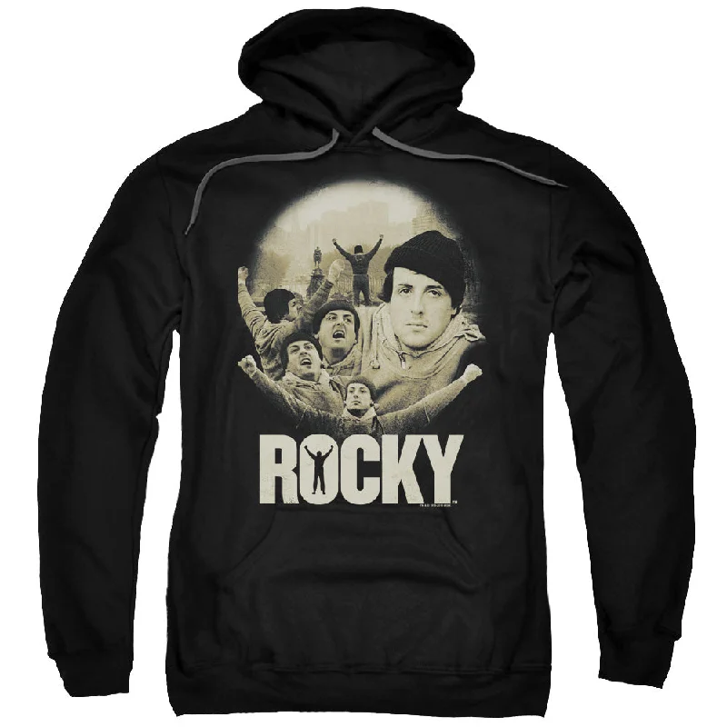 Rocky Hoodie Balboa Collage Black Hoody