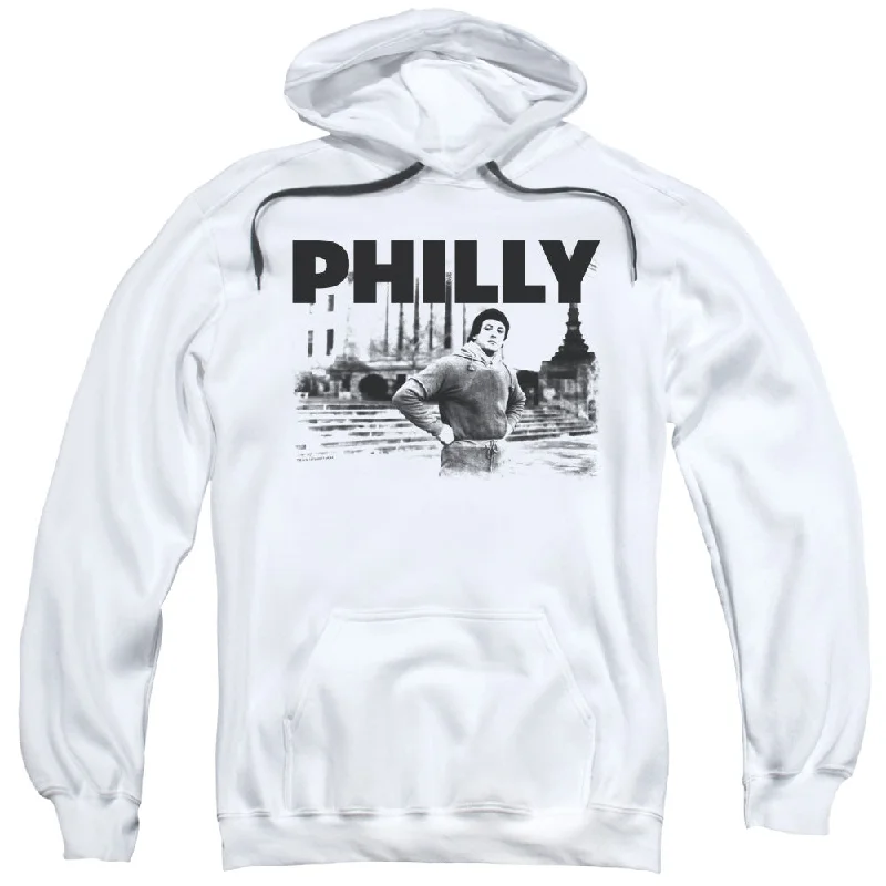 Rocky Hoodie Philly White Hoody