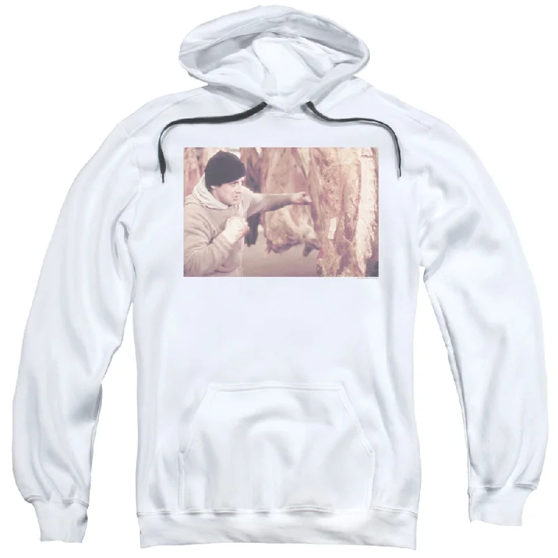 Rocky Hoodie Punching Meat White Hoody