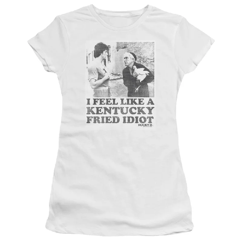 Rocky II Juniors T-Shirt Kentucky Fried Idiot White Premium Tee