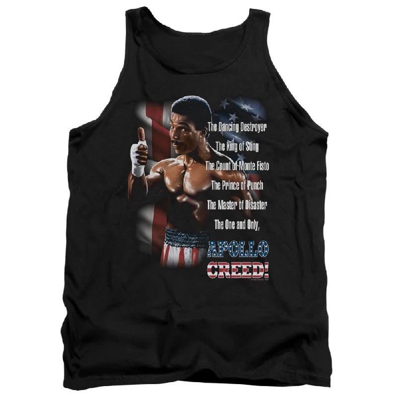 Rocky II Tanktop One and Only Apollo Creed Black Tank