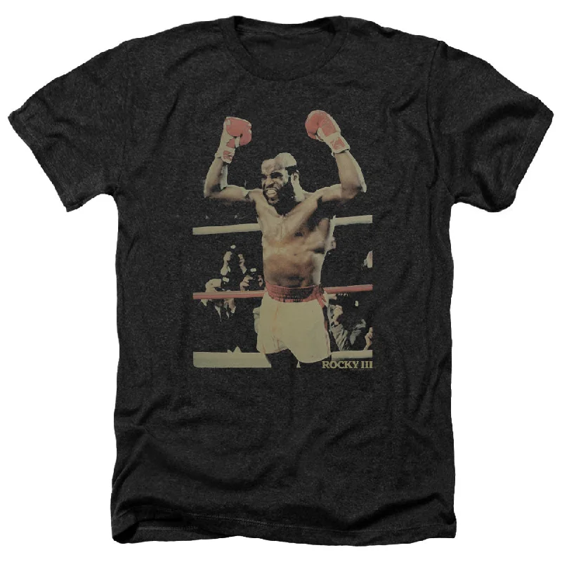 Rocky III Heather T-Shirt Clubber Lang Win Pose Black Tee