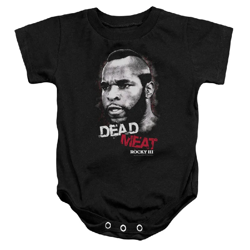 Rocky III Infant Bodysuit Dead Meat Black Romper