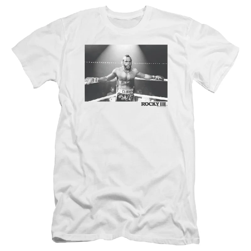 Rocky III Premium Canvas T-Shirt Clubber In The Ring White Tee