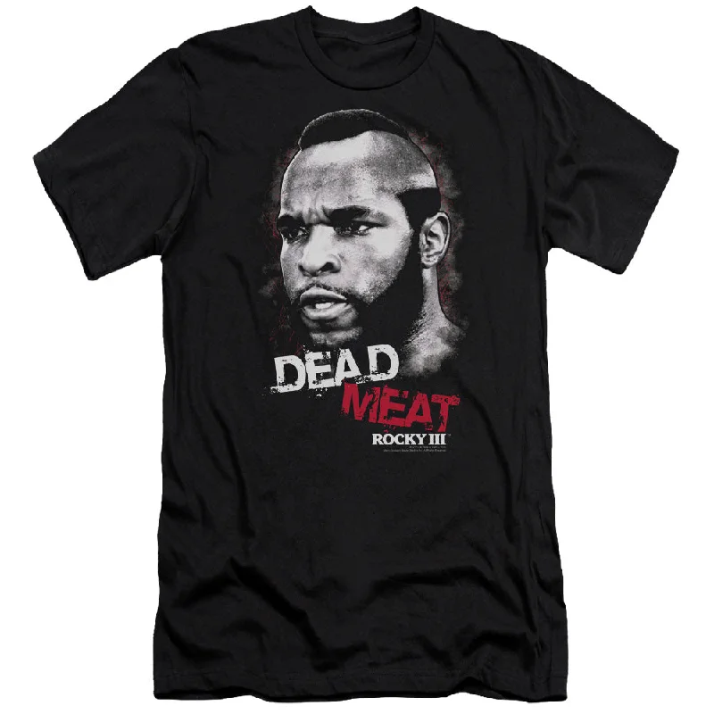 Rocky III Premium Canvas T-Shirt Dead Meat Black Tee