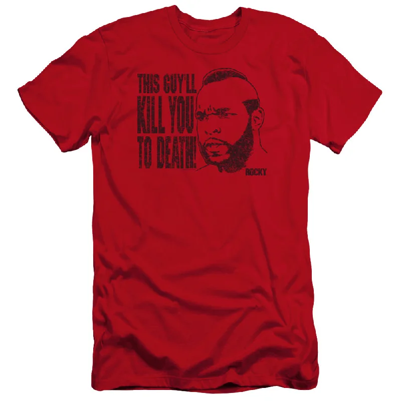 Rocky III Premium Canvas T-Shirt Kill You To Death Red Tee