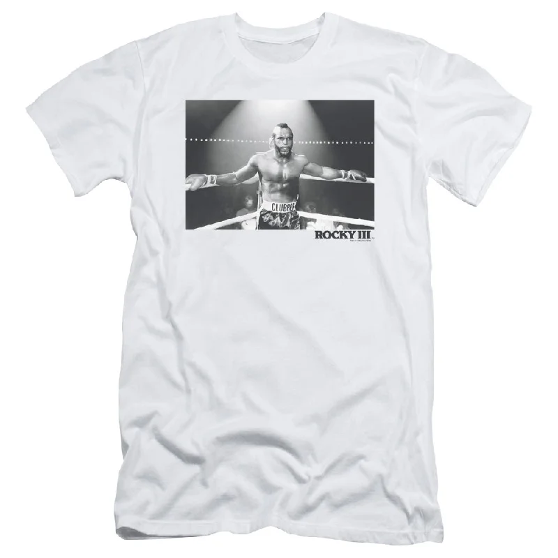 Rocky III Slim Fit T-Shirt Clubber In The Ring White Tee