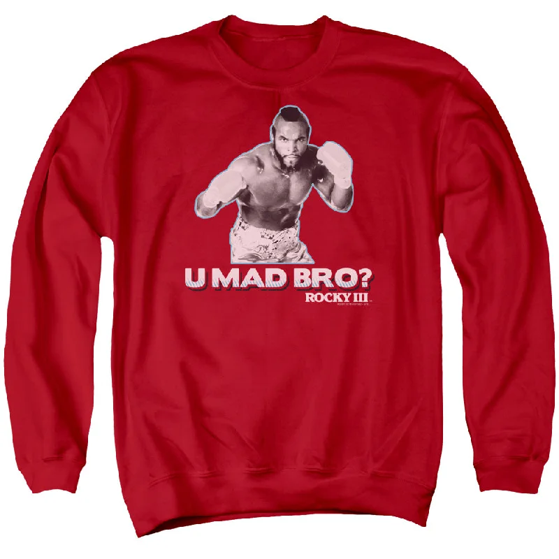 Rocky III Sweatshirt U Mad Bro Red Pullover