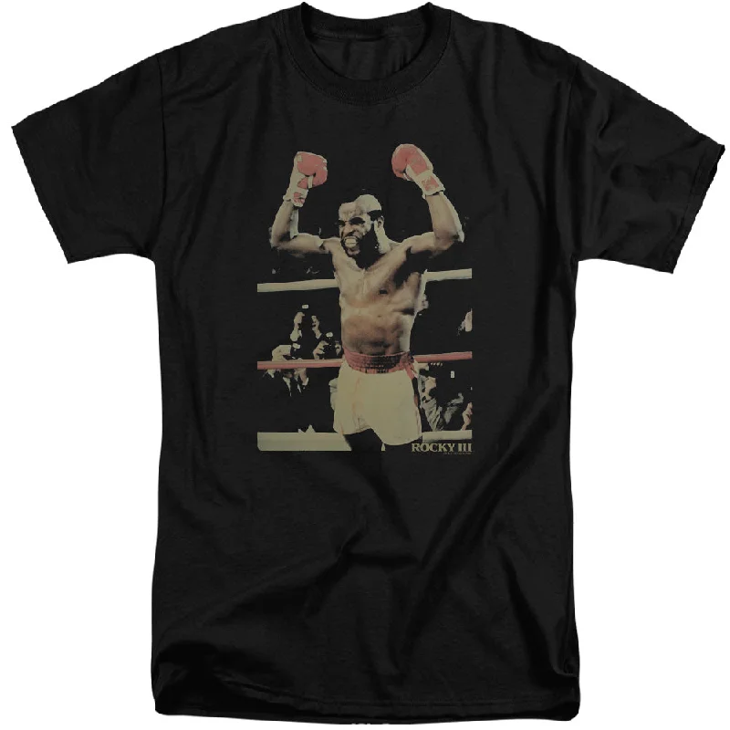 Rocky III Tall T-Shirt Clubber Lang Win Pose Black Tee