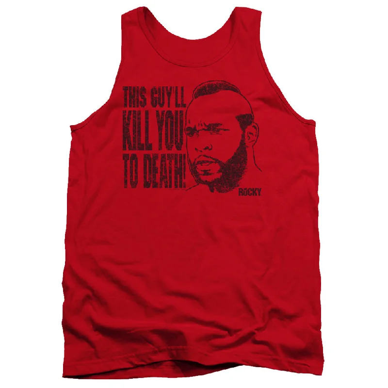 Rocky III Tanktop Kill You To Death Red Tank