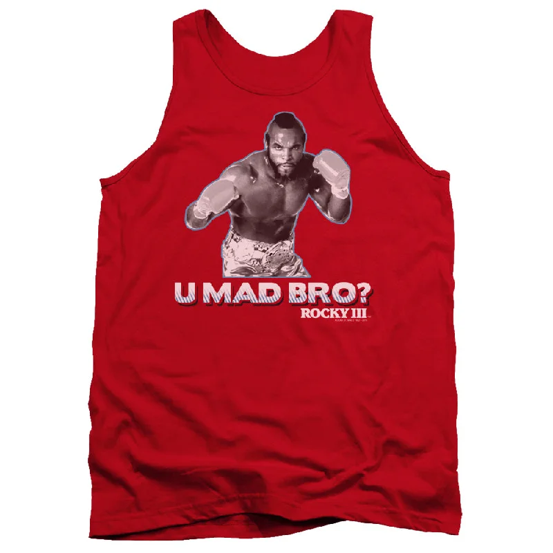 Rocky III Tanktop U Mad Bro Red Tank