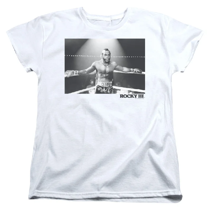 Rocky III Womens T-Shirt Clubber In The Ring White Tee