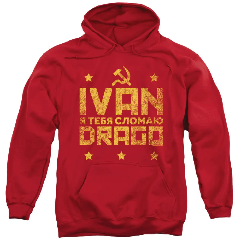 Rocky IV Hoodie Ivan Drago Hammer and Sickle Red Hoody