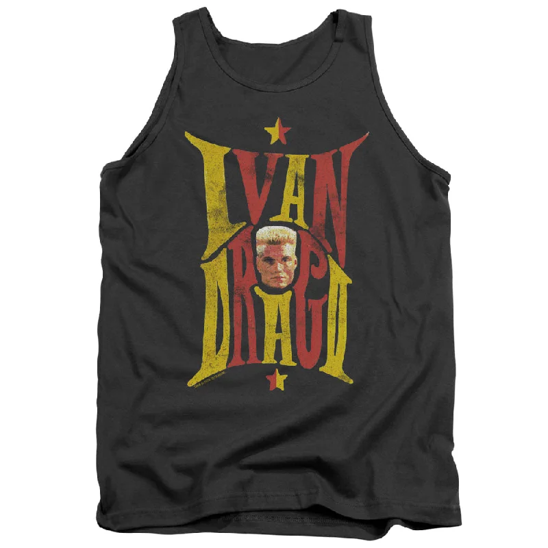 Rocky IV Tanktop Ivan Drago Colored Name Charcoal Tank