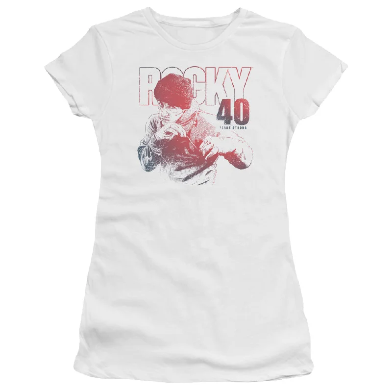 Rocky Juniors T-Shirt 40 Years Strong White Premium Tee