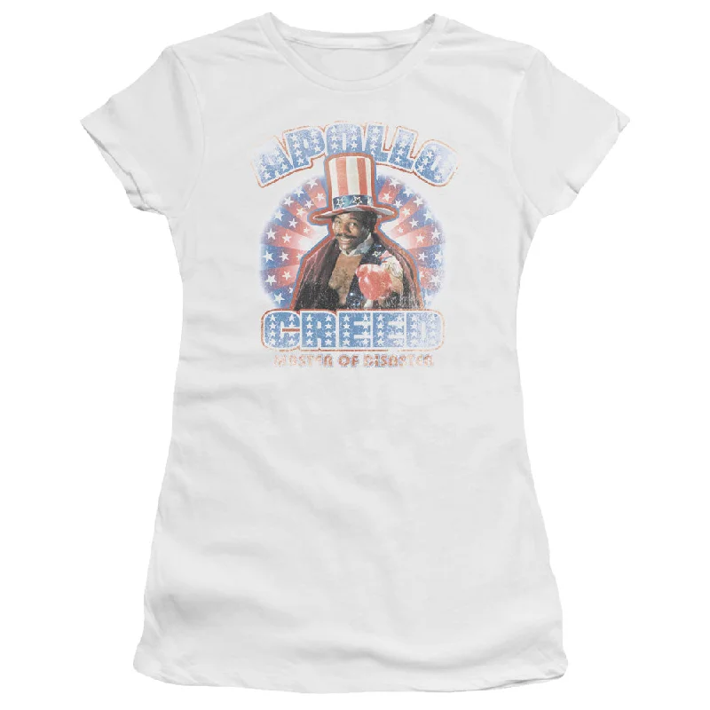 Rocky Juniors T-Shirt Apollo Creed American White Tee