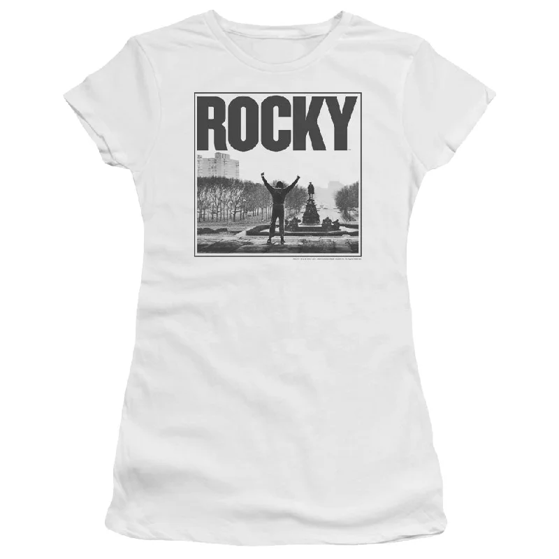 Rocky Juniors T-Shirt Top of the Stairs White Premium Tee