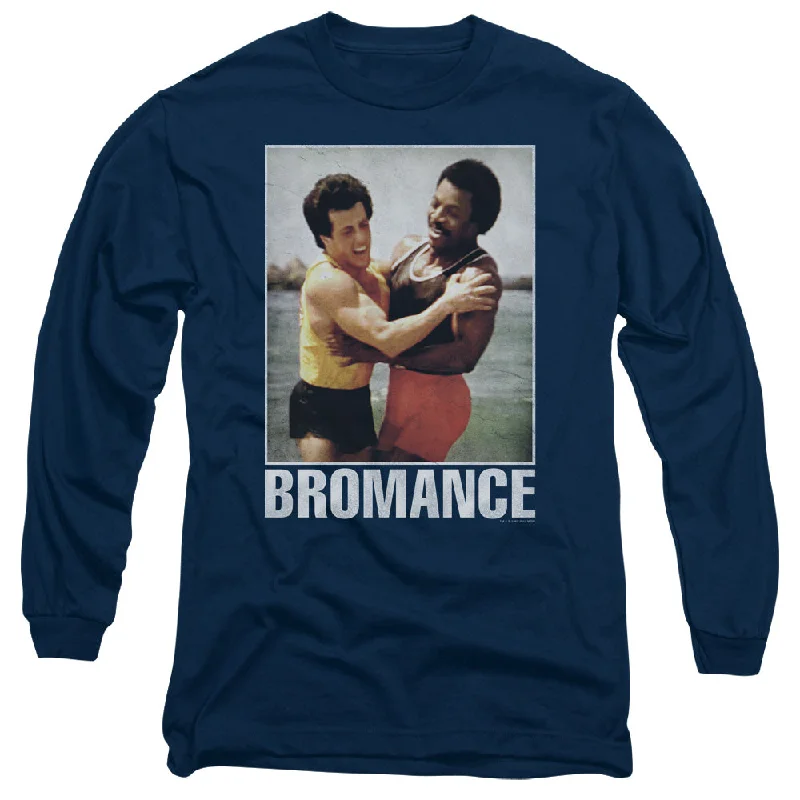 Rocky Long Sleeve T-Shirt Balboa and Creed Bromance Navy Tee