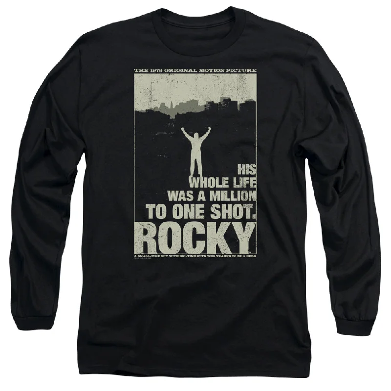 Rocky Long Sleeve T-Shirt Million to One Shot Black Tee