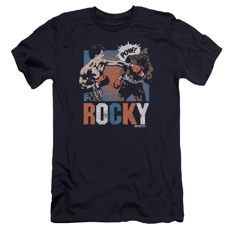 Rocky Premium Canvas T-Shirt Pow Navy Tee