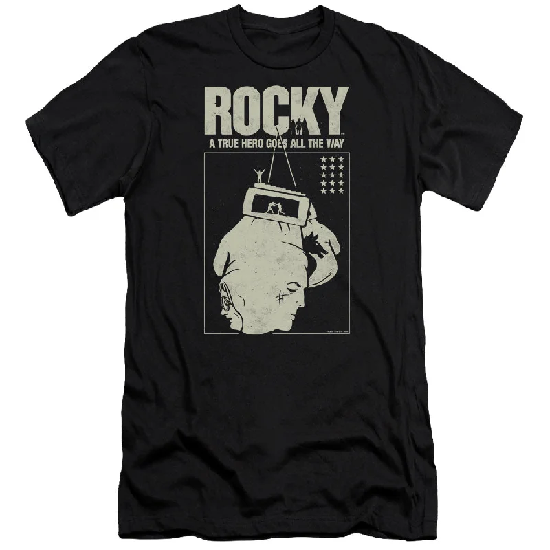 Rocky Premium Canvas T-Shirt True Hero Black Tee