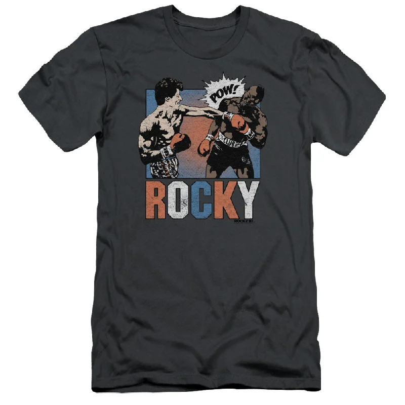 Rocky Slim Fit T-Shirt Pow Charcoal Tee