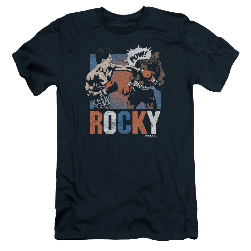 Rocky Slim Fit T-Shirt Pow Navy Tee