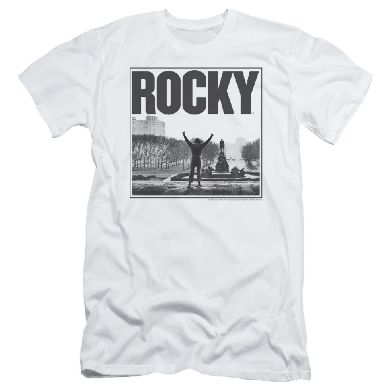 Rocky Slim Fit T-Shirt Top of the Stairs White Tee