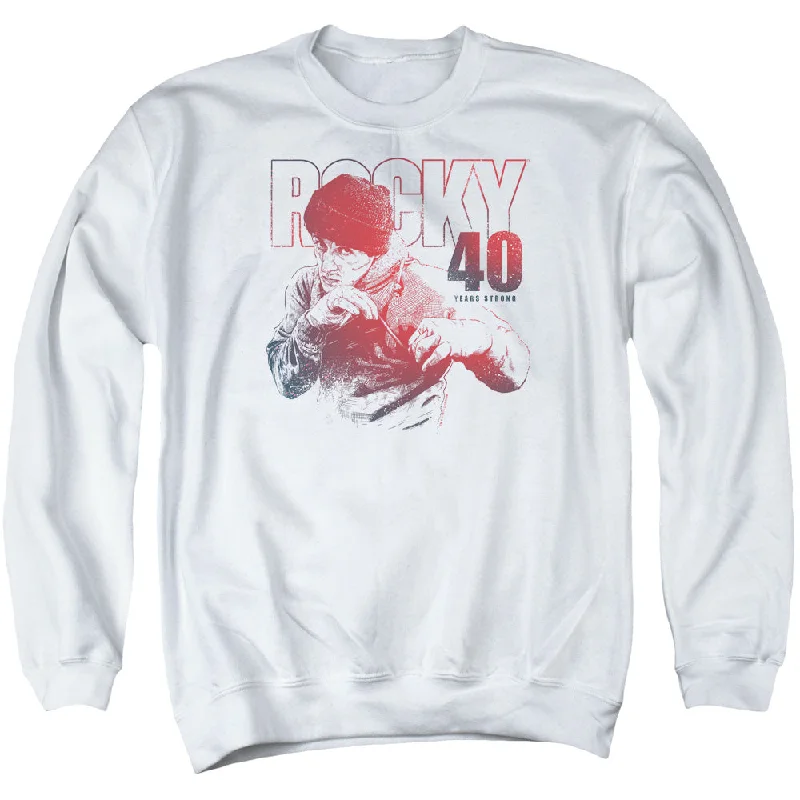 Rocky Sweatshirt 40 Years Strong White Pullover