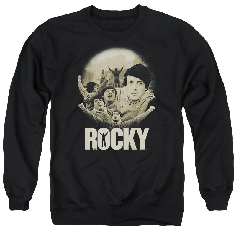 Rocky Sweatshirt Balboa Collage Black Pullover