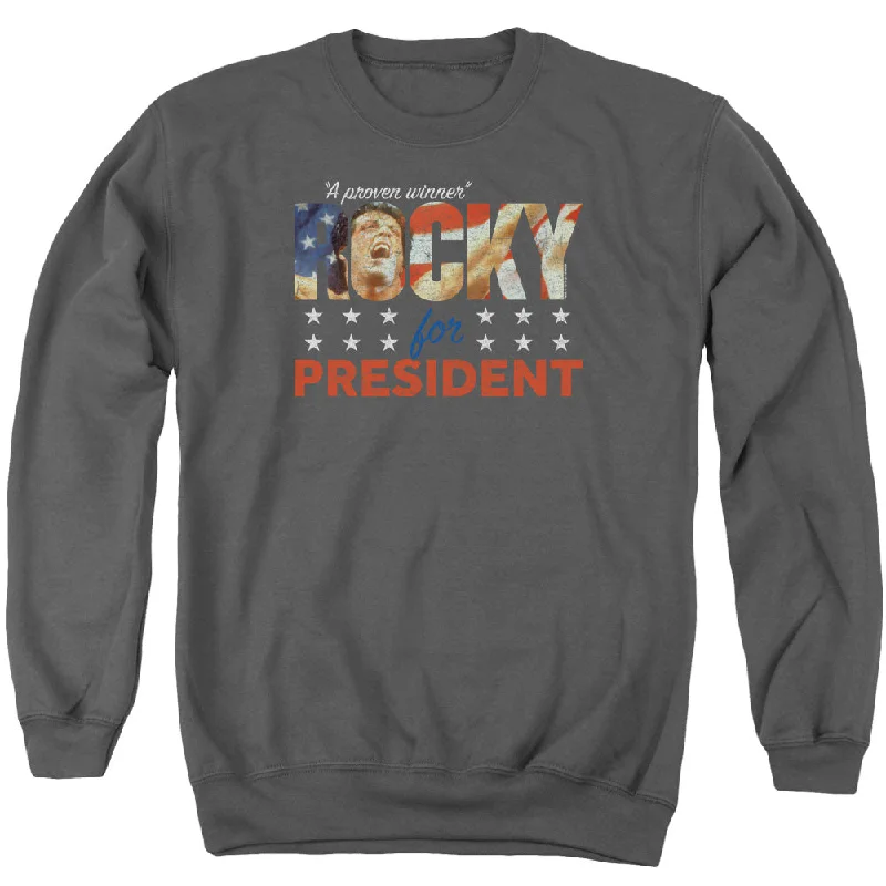 Rocky Sweatshirt Rocky For President Charcoal Pullover