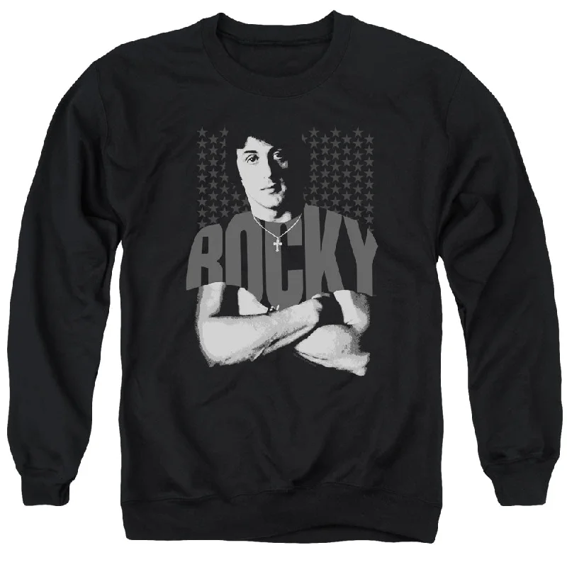 Rocky Sweatshirt Stars Black Pullover