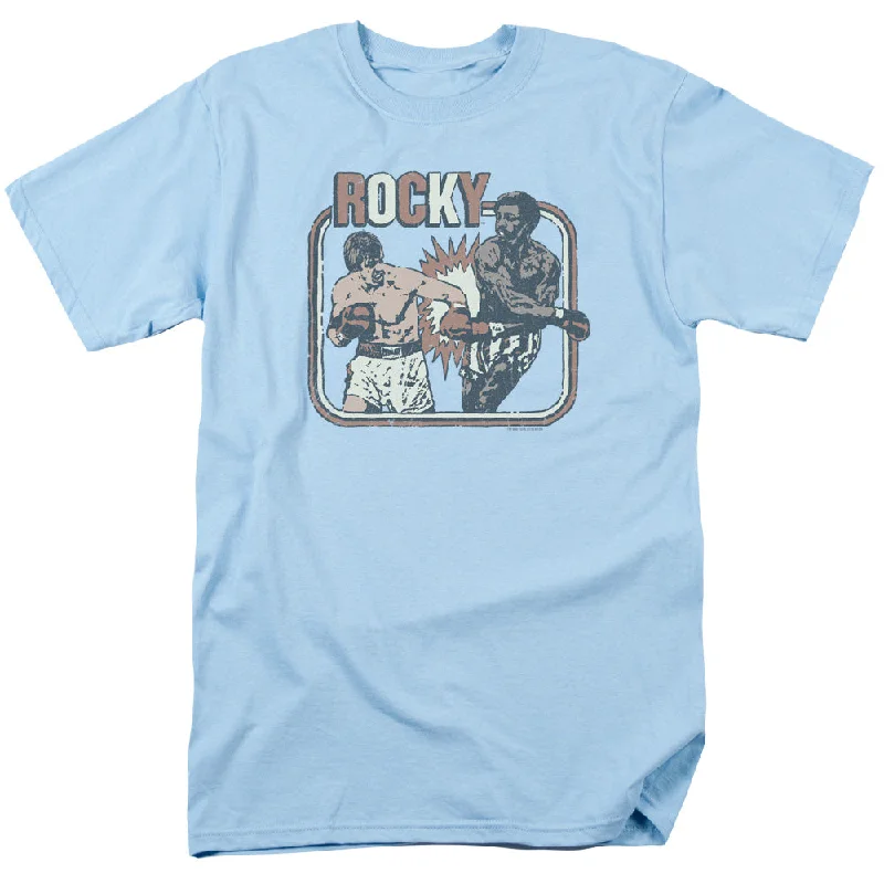 Rocky T-Shirt Balboa and Creed Fight Light Blue Tee